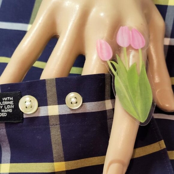 Jos A Banks, Not Worn, Men's Checkered Long Sleeved Shirt, Size L - Picture 7 of 7